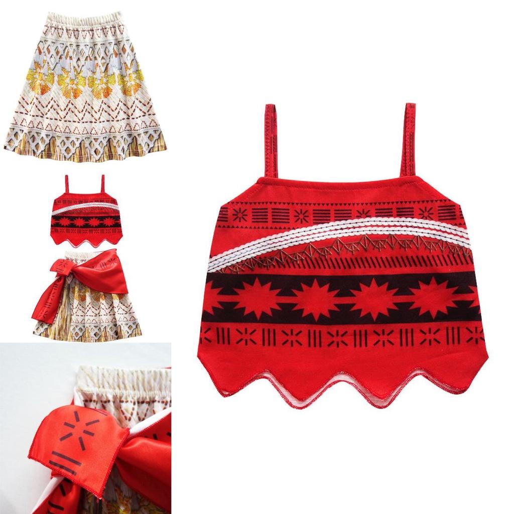 Moana Princess Costume For Kids Girls Fancy Dress Outfit Xmas Gift
