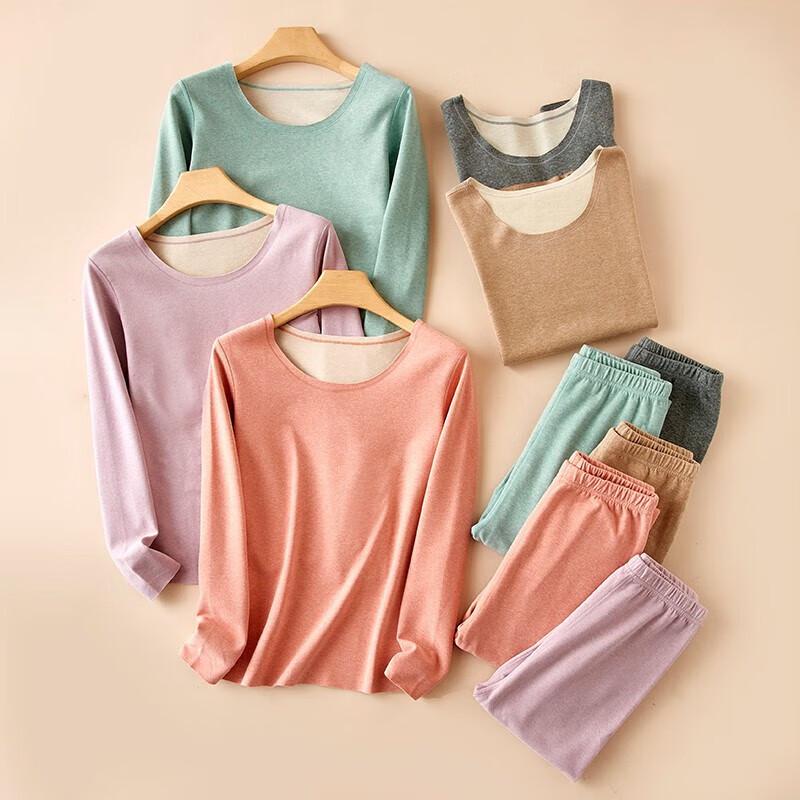 

Qiansniao Women s Silk Wool Blend Thermal Underwear Set F2300T XL