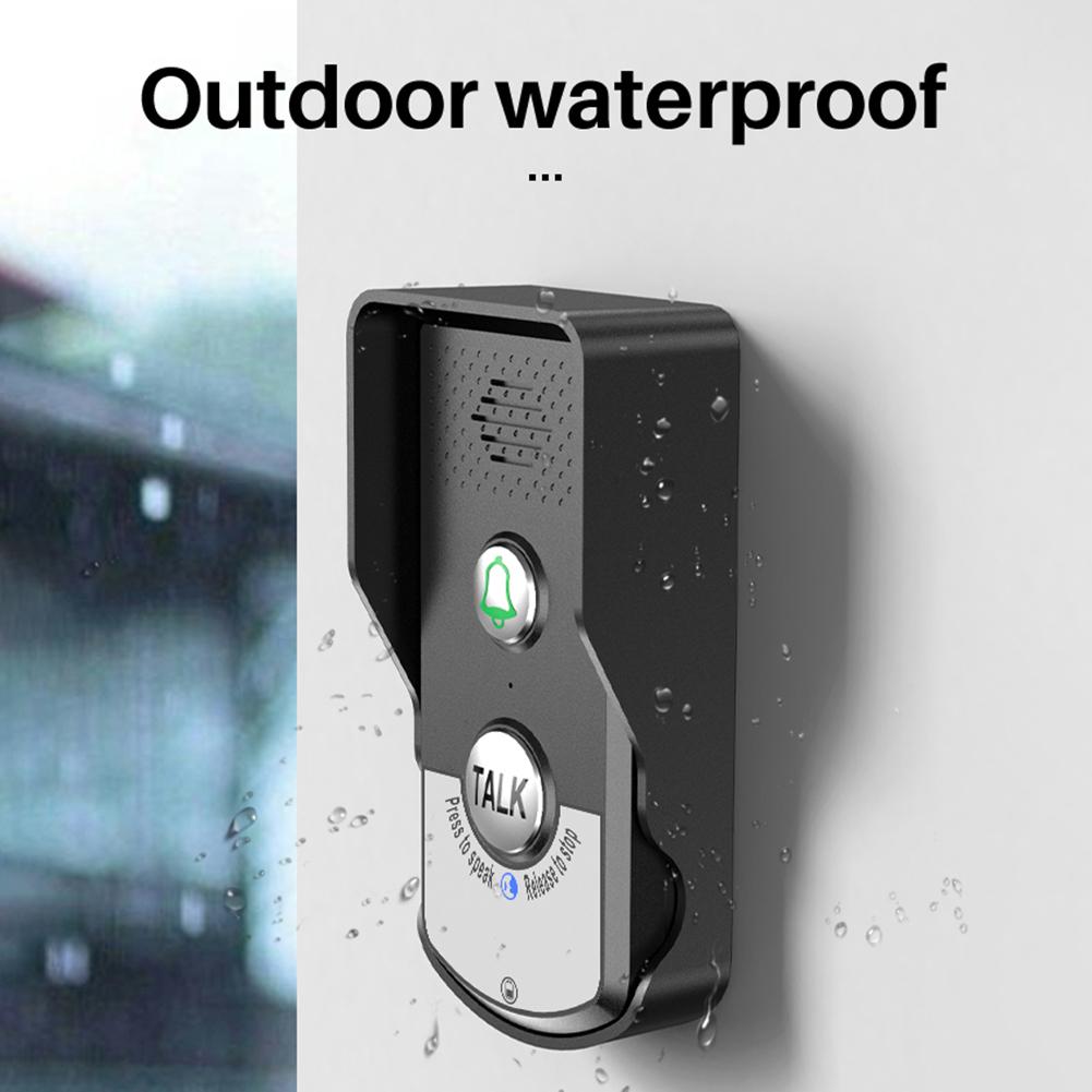 2 Way Voice Intercom ABS Two Way Audio Voice Sender and Reciever Doorbell System Unit for Home Hospital Hotel Call Door Chime