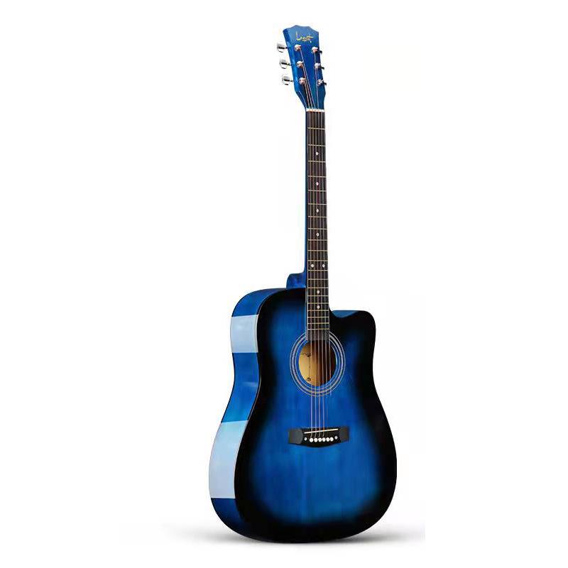 38-Inch Wooden Guitar for Beginners: Folk Practice Instrument for Adults and Students