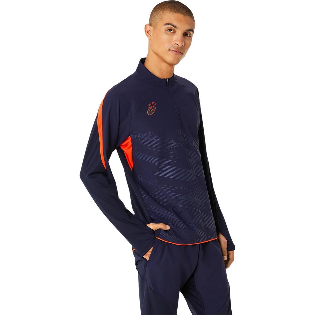 Soccer Wear Wind Barrier Half Zip Top 2101A296 Wind Barrier Half Zip Top M [ASICS] Men's