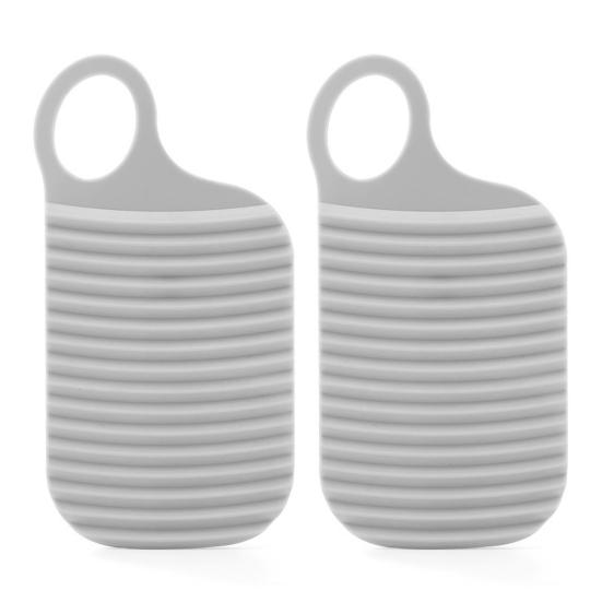 

2 шт., мини-доски для стирки нижнего белья, доски для стирки носков, дизайн с подвесным отверстием, широко используемые портативные мини-доски для стирки серый