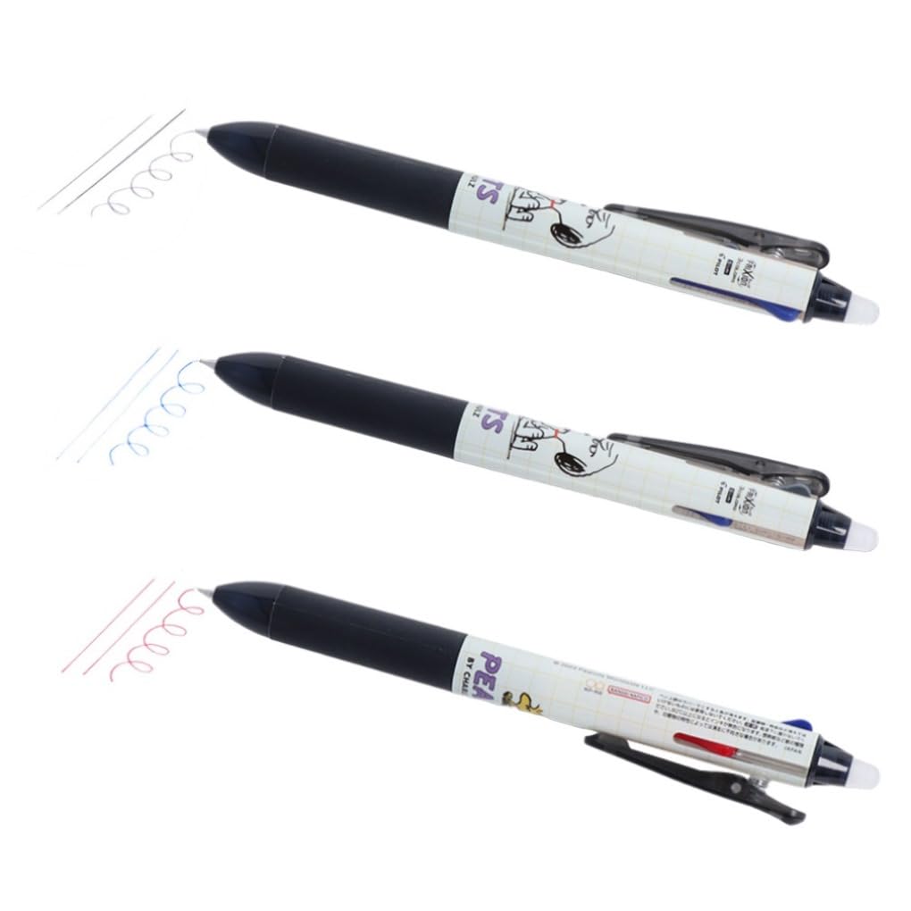 Sunstar Stationery Snoopy Multicolor Pen Frixion Ball 3 Slim Black S4654579