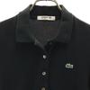 Lacoste Hergestellt in Japan Kurzarm Polo Einteiler 34 schwarz Kanoko Stoff Damen Gebraucht