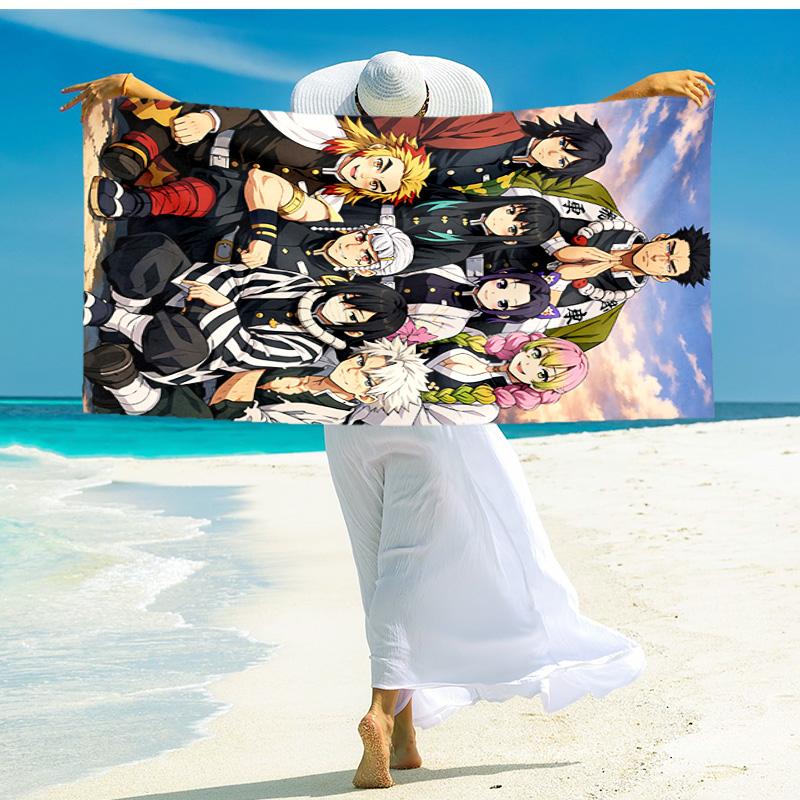 1pc Heroic Team Adventure beach towel,quick drying absorbent beach towel,outdoor sports swimming beach towel,Soft and comfortable Y72225