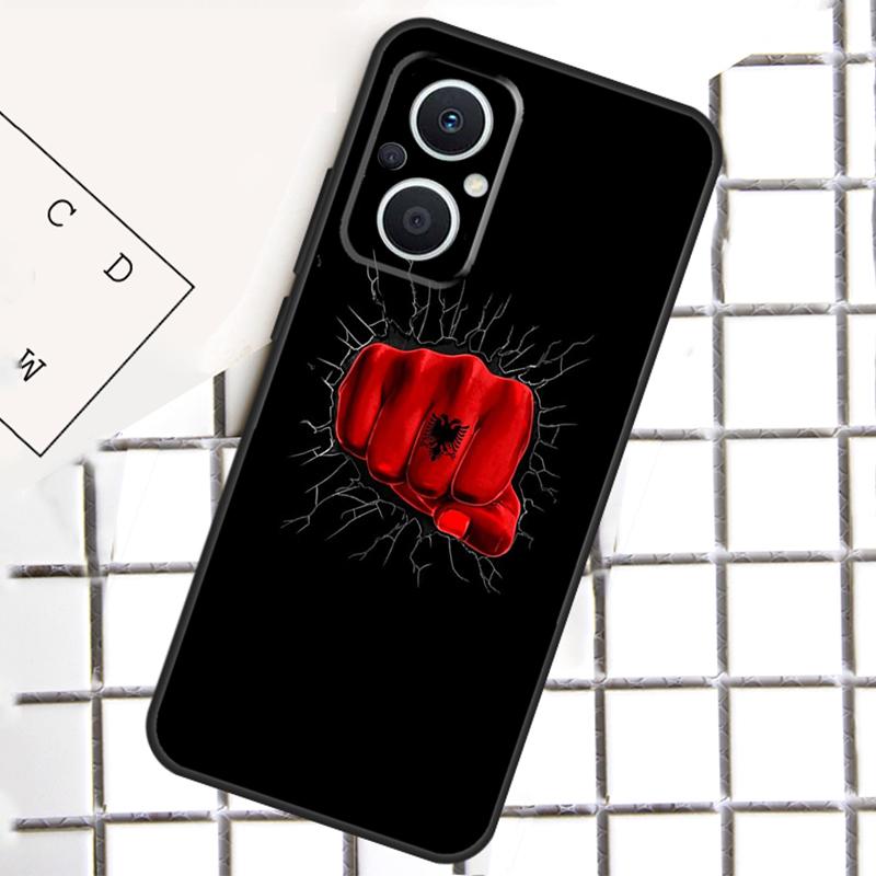 Albanien Albaner Flagge Für OPPO Reno 13 14 12 11 10 Pro 11F 12F 13F 14F 7 8 Lite 8T OPPO Find X5 X6 X8 X9 Pro Hülle