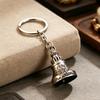 Keychain Pendant Traditional Pattern Retro Bell Design Crisp Ringing Sound Key Holder with Metal Key Ring Backpacks Suitcases Accessory