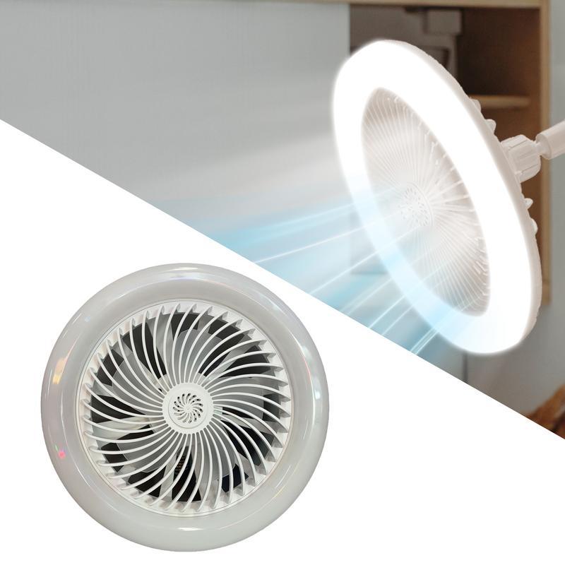 LED Ceiling Fan Screw In Small Socket Ceiling Fan Bedroom Fan Lamp Adjustable Fan Lights Ceiling Fixtures Ceiling Fan for Kids