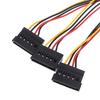 4Pin Ide To 3 Serial Ata Sata Power Splitter Extension Cable Connectors Computer