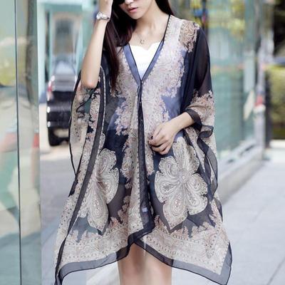 Sonnencreme Schal Sommer Chiffon Schal Schal Damen Outdoor Sonnenschutz Schal Wickel Weiches Bandana Foulard Damen Strand Bikini Abdeckung