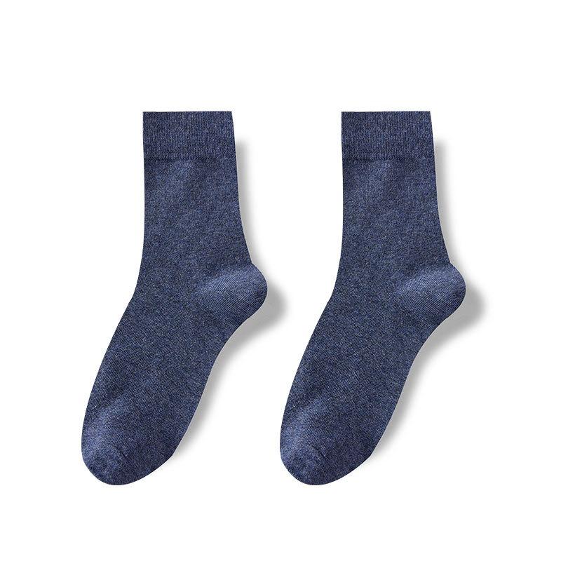 All-season Pure Cotton Men's Socks, Mid-calf Socks, Cotton Socks, Breathable, Sweat-absorbent, Antibacterial, Sports Antibacterial Long Stockings