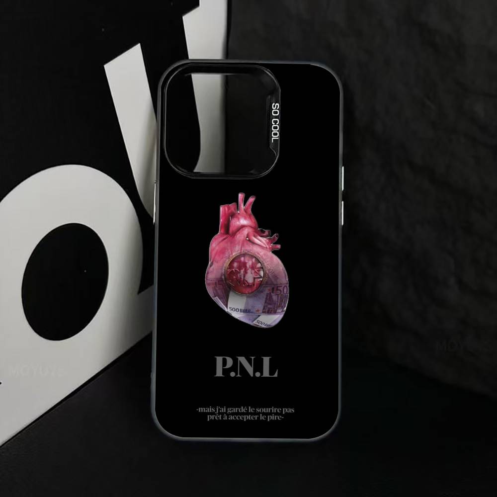 

PNL QLF R-Rapper S-Singer Phone Case For iPhone 17,16,15,14,13,12,11 Plus,Pro Max,XS,Colorful Silver Black Cover iPhone16se4