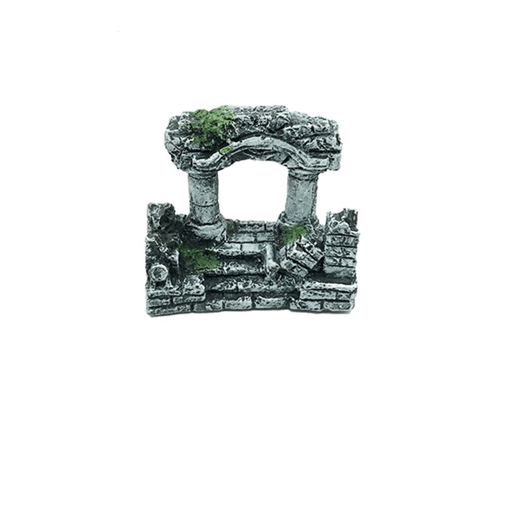 

Креативное украшение для аквариума Ретро статуя для аквариума Квадратные каменные колонны в римском стиле Аквариум S