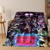Manta de Franela de Dibujos Animados para Juego 3D F-FNAF Suave Cálida para Cama, Dormitorio, Habitación, Sala de Estar, Viajes, Camping, Picnic, Regalo