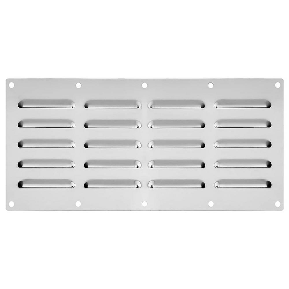 15 X 6.5 Inch Stainless Steel Vent Panel Boat Cabin Vent Louvered Grill Hood Vent Hood Outdoor Grill Accessories