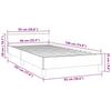Bed Frame without Mattress Dark Blue 90x190 cm Velvet