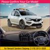 Dashboard Cover Dash Board Mat Carpet Pad for Renault Dacia Sandero Stepway 2 II RS 2013~ Sunshade Cape Cushion Accessories