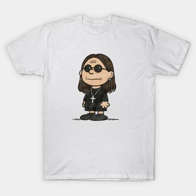 Ozzy Osbourne and Charlie Brown Inspired Charles Schulz T-Shirt XXL