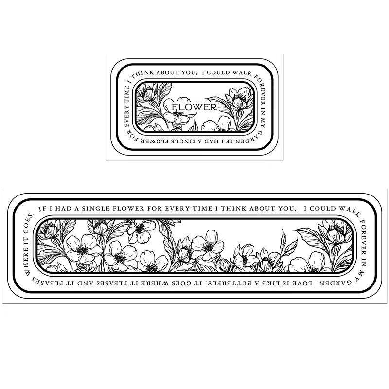 

Винтажный французский домашний кухонный впитывающий масляный коврик для пола, длинный нескользящий коврик Dialgae Mud для ванной комнаты, комбинированный ковер 40 * 60cm