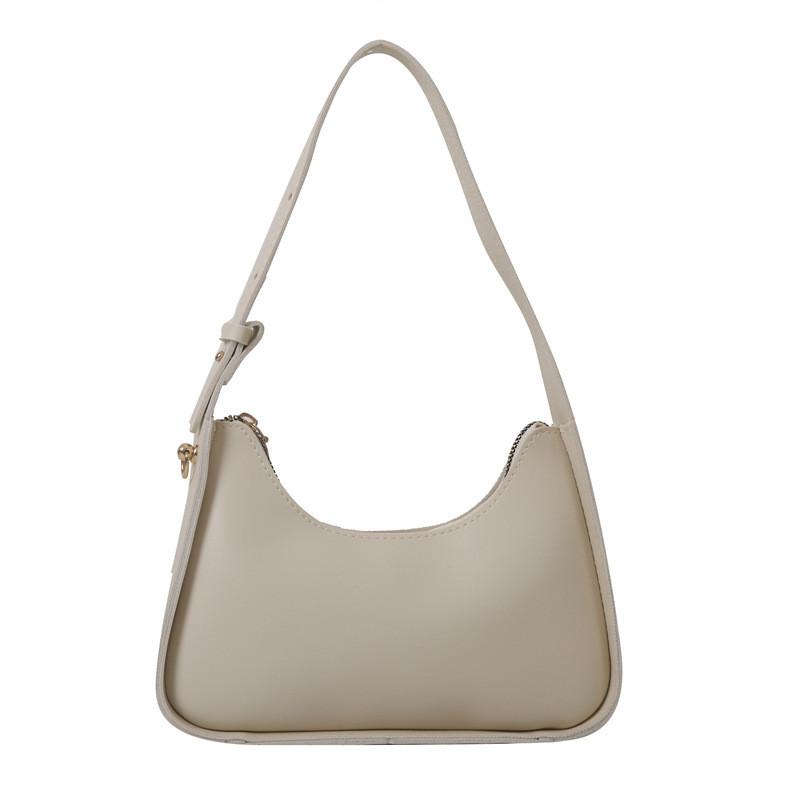 

Elegant Black And Cream Solid Color Handheld Purse Perfect For Street Style Fashion вершковий
