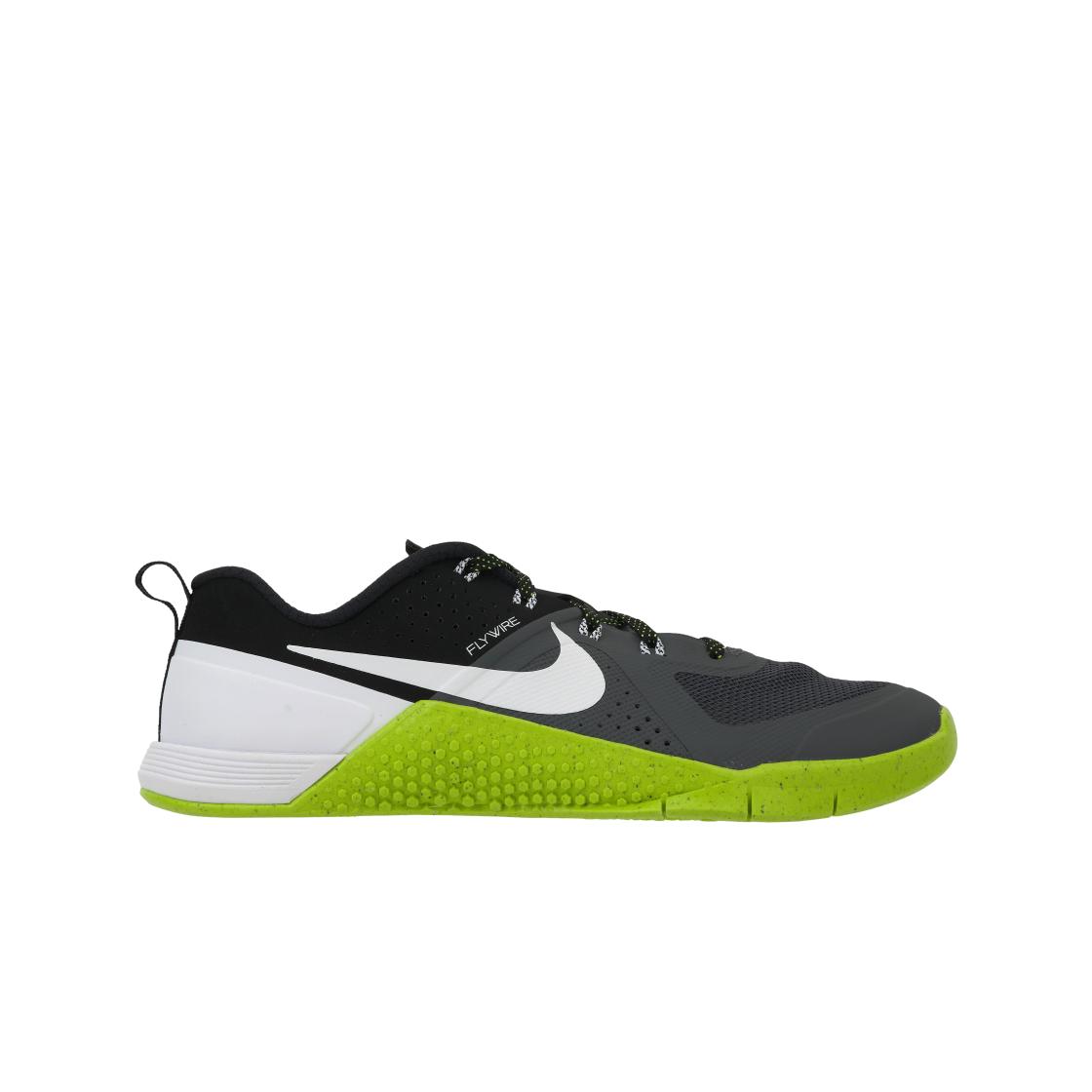 Мужские кроссовки Nike Metcon 1 OG Темно-серый Вольт 2025 Черный Белый FQ1854-003 44.5