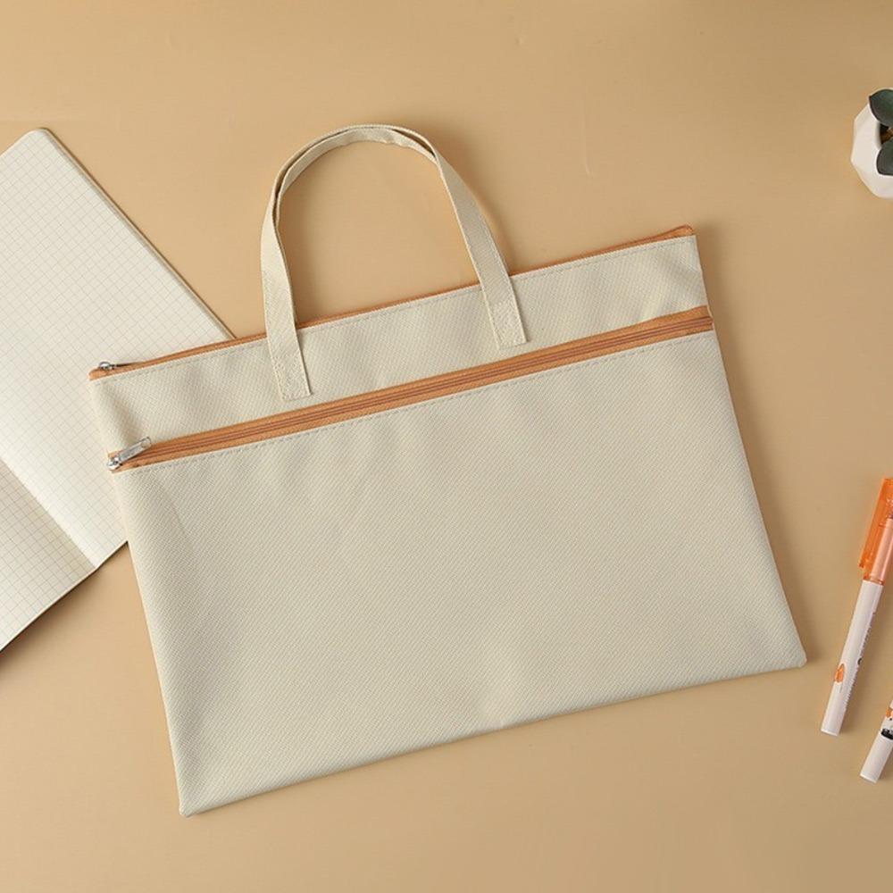Zipper File Bag Large Capacity File Folder Stationery Dustproof A4 Envelope Folder  School Office