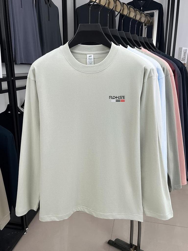 Men's 230g Pure Cotton Heavyweight Hoodie - 2025 Spring Fashion Trend, Skin-Friendly, Breathable Long Sleeve Base Layer