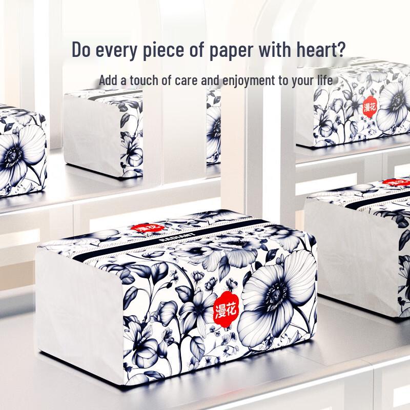 Manhua Chinese Style 5-Ply Facial Tissues