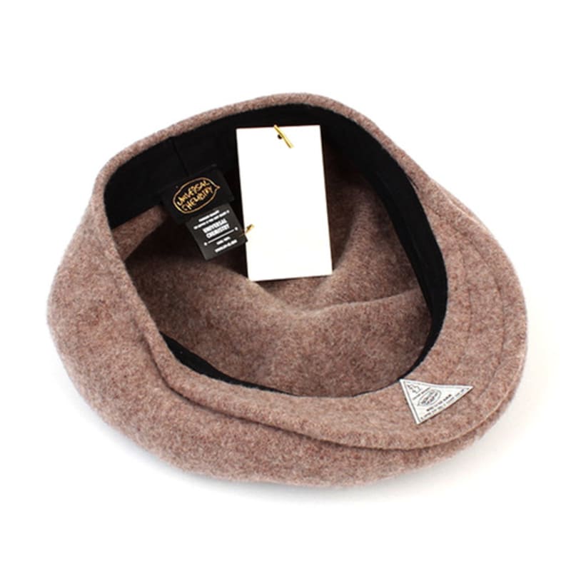 Universal Chemistry Wool Beige Huntingcap Newsboy Cap