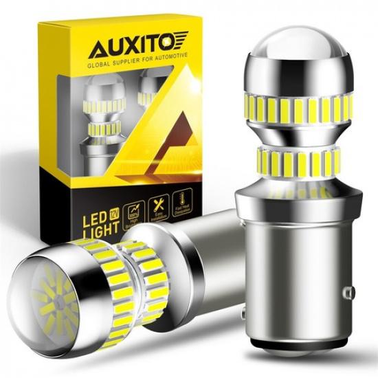 AUXITO 1157 LED Bulbs White 2357 Backup Reverse Blinker Brake Tail Lights EOA