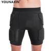 Unisex Svarta Basketshorts Fotboll Cykling Sportunderdel Anti-kollision Andningsbara Elastiska Shorts M L XL 2XL 3XL