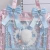 1/2PCS Ribbon Lace Bow DIY Ribbon Bowknot Kit Heart Diamond Clip Double Layer Bow Pendant ItaBag Bow Accessories Lace Edge