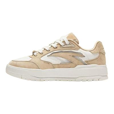 982 Round Moon Special Edition Trendy Casual Durable Lightweight Low-Top Skate Shoes Women Sneaker Brown White 122348067S-1