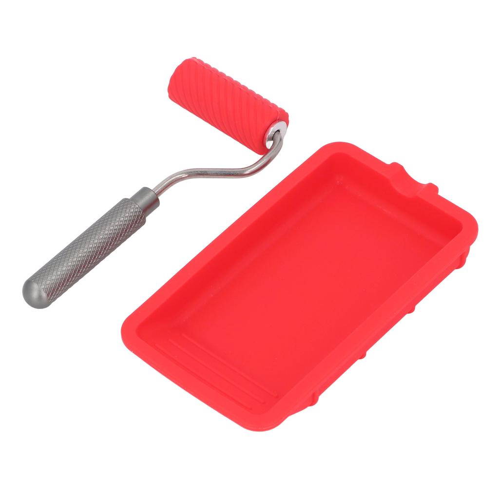 House Painting Tray Roller Brush Set Reusable Paint Tray and Roller Brush for Home Renovation