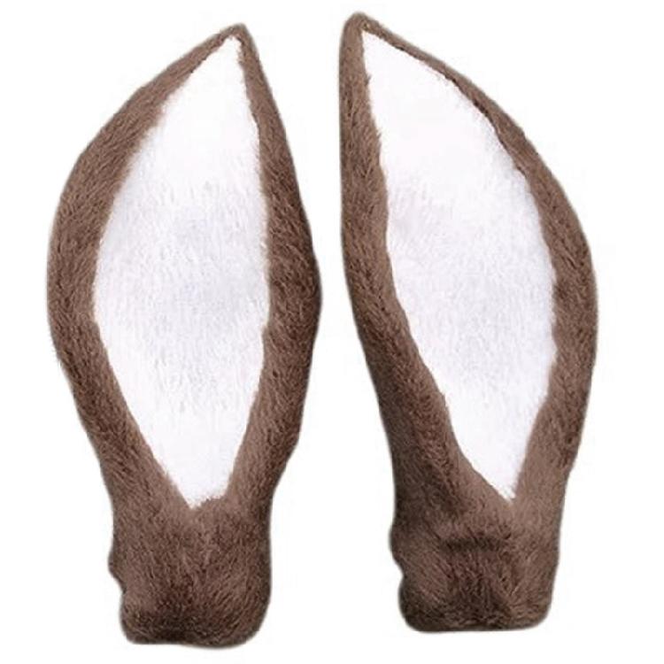 

Handmade Hairhoop Making Kits Plush Fawn Ear for Crafting Headband Craft Hairhoop Accessory Costume Headpiece Materials