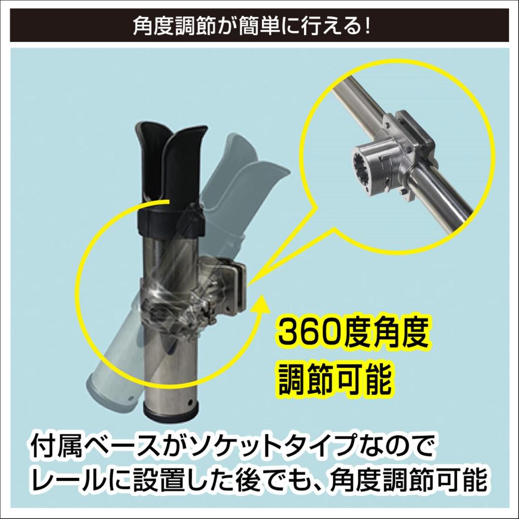 BMO JAPAN SUS Rod Holder Pipe Clamp Socket