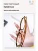 Unisex Minimalist TR90 Luxury Student Eyeglass Frame with Rivet Texture