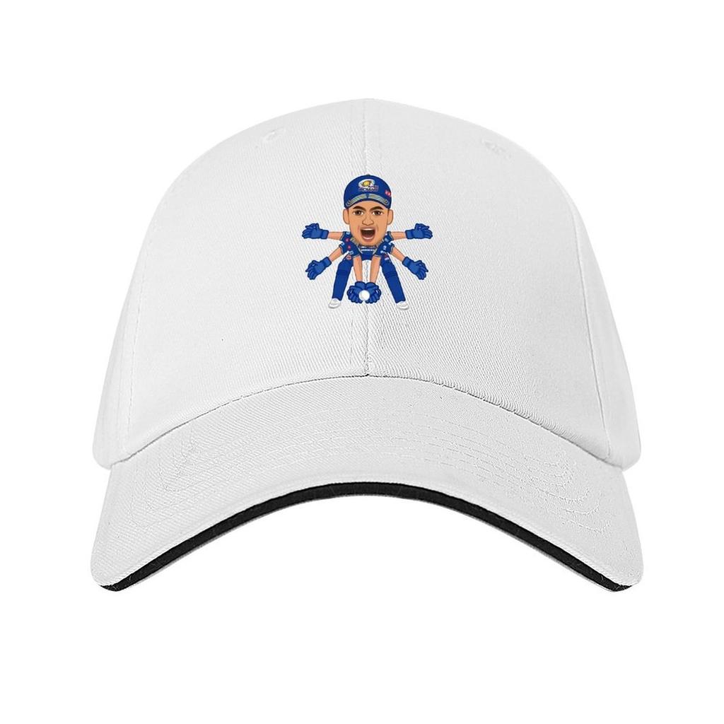 Mumbai Indians Baseball Cap Sun Hat For Children Wild Ball Hat Tea Hat Custom Luxury Woman Mens