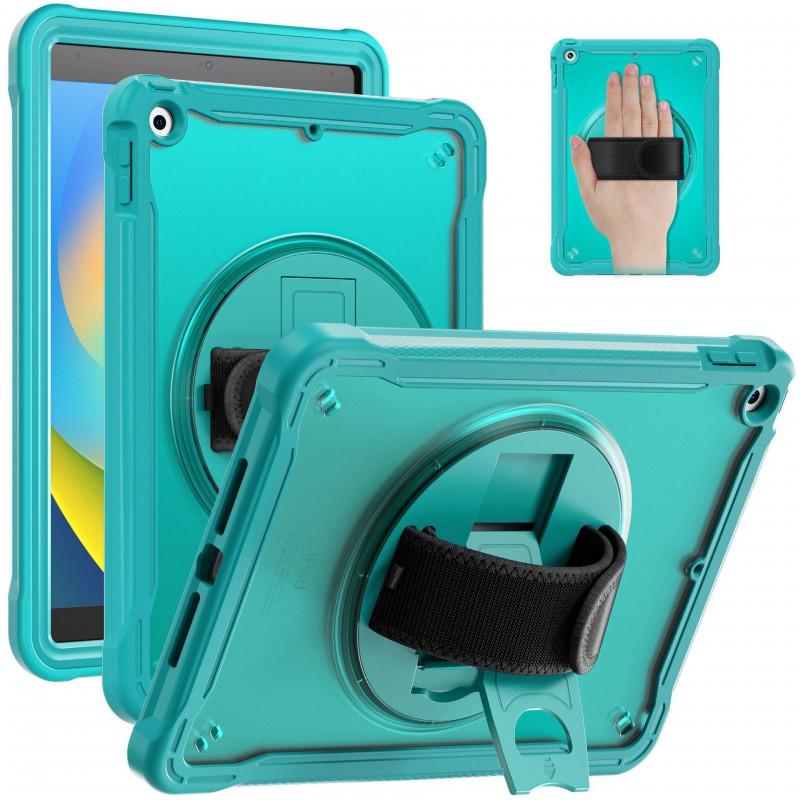 Rotating Strap Case IPad 10.2 9.7 With Stand Full TPU Cover Shockproof Sleep Wake Crossbody Shoulder Compatible