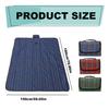 Couverture de pique-nique d'extérieur verte extra large 150x180cm – Imperméable et portable pour le camping, la plage, la randonnée, les festivals