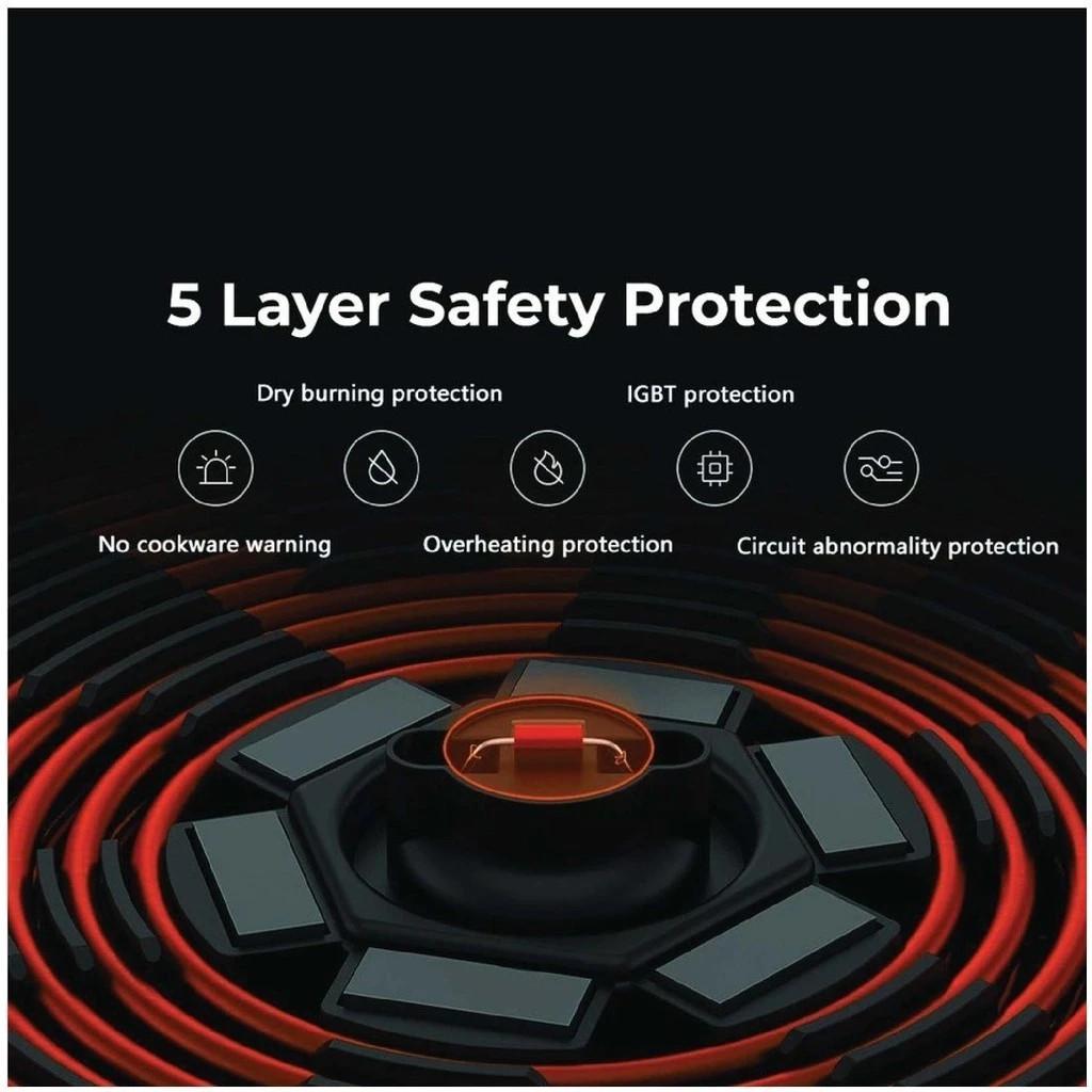 2200W Multifunctional Induction Cooker Touch Screen With 5 Layers of Protection Waterproof and Safety Protection