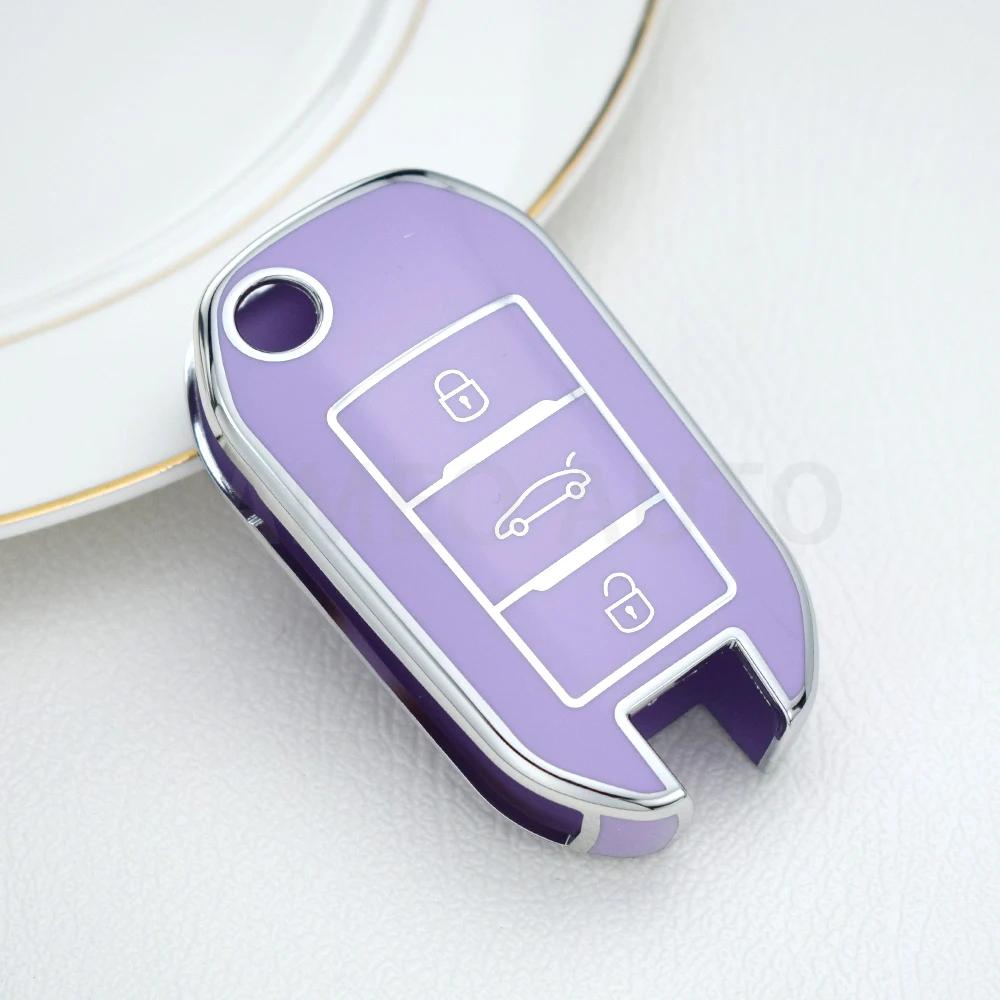 

Tpu Car Key Case Remote Cover For Peugeot 208 308 T9 508 2008 For Citroen C4 For Opel Corsa Crossland X Auto Accessories