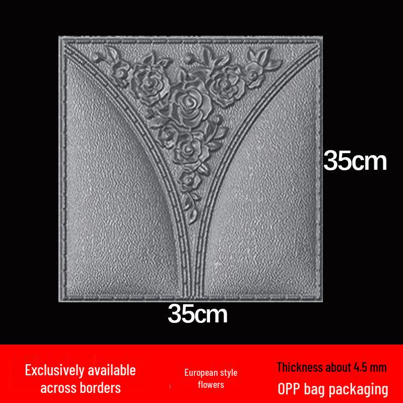 Wasserdichte selbstklebende Schaumstoff-Sticker für Decke & Wand - Feuchtigkeitsbeständige Dekorations-Tapete