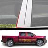 Car TPU/Glossy Mirror Pillar Post Cover Door Trim Window Decorative Sticker For Chevrolet Silverado 2012 2013 2014 2015-2024