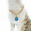 Collier Pendentif Diamant pour Animaux de Compagnie Goutte d'Eau Accessoires de Col Teddy Petit et Moyen Chien