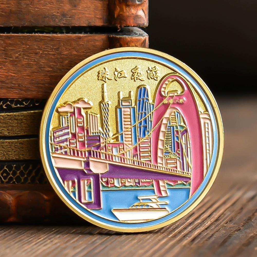 

Guangzhou souvenirs, paint coins, Guangzhou Tower, Zhongshan Memorial Hall scenic spot, travel merchandise, souvenirs around the city