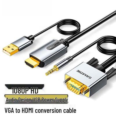 LLHY VGA zu HDMI Konverter mit Audio & Stromversorgung