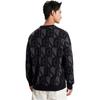Calvin Klein FW23 Letter Jacquard Crew Neck Pullover Wool Sweater Men Sweater Space-Black J324411