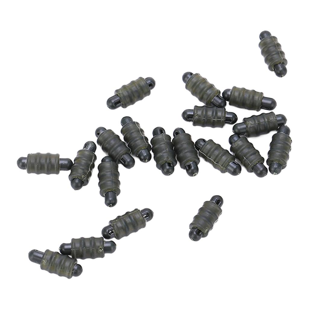 20pcs Carp Fishing Method Connectors Threaded Outside Stop Beads Feeder Accessories