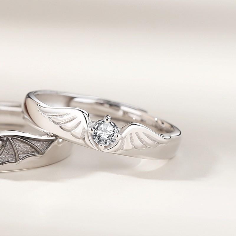 

Angel & Demon Wing Rings - Fashion Trend for Men & Women, Niche Index Finger Personality Open Rings